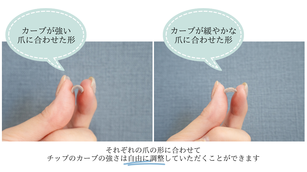 形状記憶ネイルチップの特徴